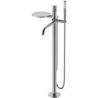 Смеситель для ванны Boheme Stick 129-NB.4 Никель латунь на пол