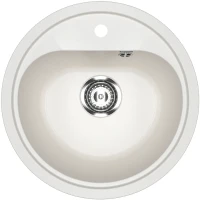 Кухонная мойка Ulgran Classic U-700-341 Ультра-белая искусственный камень (литьевой мрамор) встраиваемый