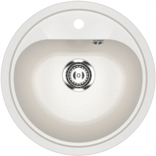 Кухонная мойка Ulgran Classic U-700-341 Ультра-белая искусственный камень (литьевой мрамор) встраиваемый