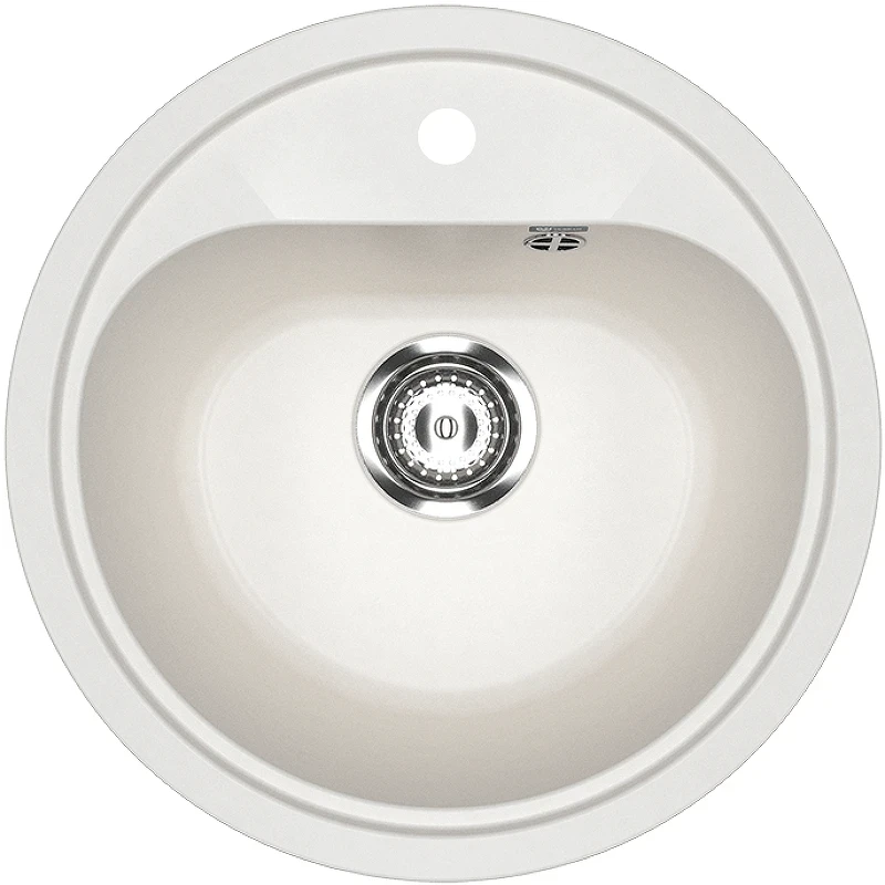 Кухонная мойка Ulgran Classic U-700-341 Ультра-белая искусственный камень (литьевой мрамор) встраиваемый