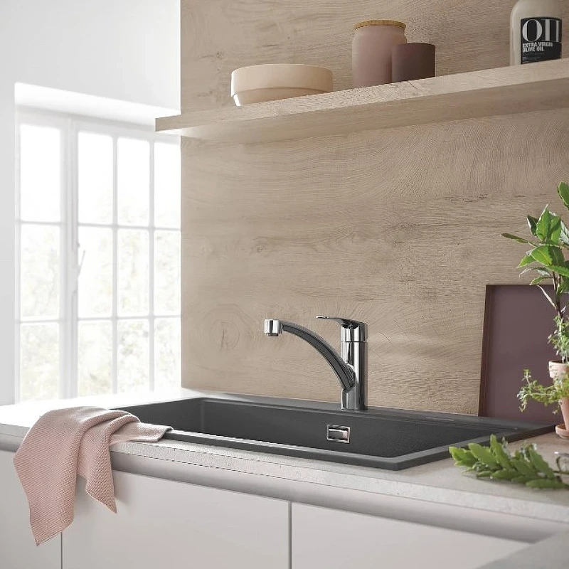 Смеситель для кухни Grohe Eurosmart 33281003 Хром латунь