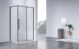 Душевой уголок Vincea Slim-N 110x80 VSR-4SN8011CLB профиль Черный стекло прозрачное