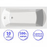 Акриловая ванна C-Bath Clio 130x70 CBQ003002 без гидромассажа