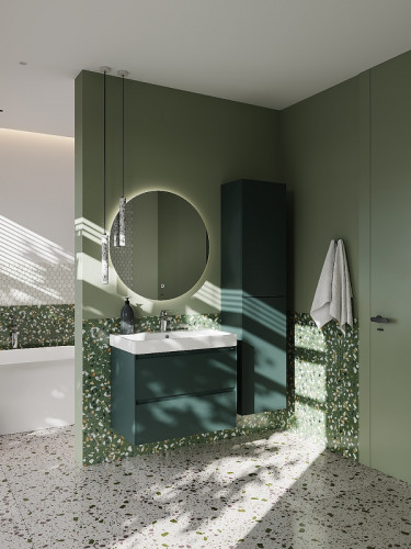 Шкаф пенал Roca Ona 40 A857635513 подвесной Зеленый матовый