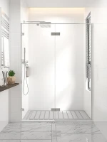 Душевая дверь Veconi Premium Alassio CH 150 AL-150-00-CH-C4 профиль цвет Хром стекло прозрачное осветленное