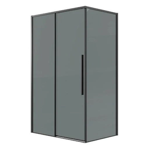Душевой уголок Grossman Galaxy 130x100 120.K33.01.1310.21.10 профиль Черный матовый стекло тонированное