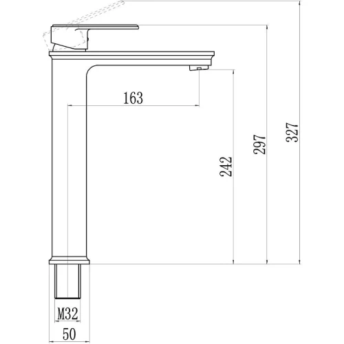 Смеситель для раковины Savol S-600301G цвет Хром