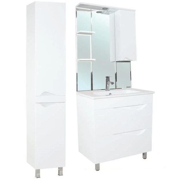 Шкаф пенал Bellezza Эйфория 35 R 4629104001018 Белый МДФ / ЛДСП
