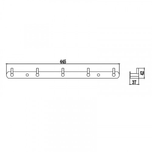 Вешалка для полотенец Savol S-007215C цвет Бронза
