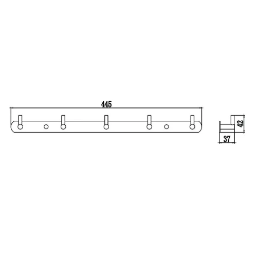 Вешалка для полотенец Savol S-007215C цвет Бронза