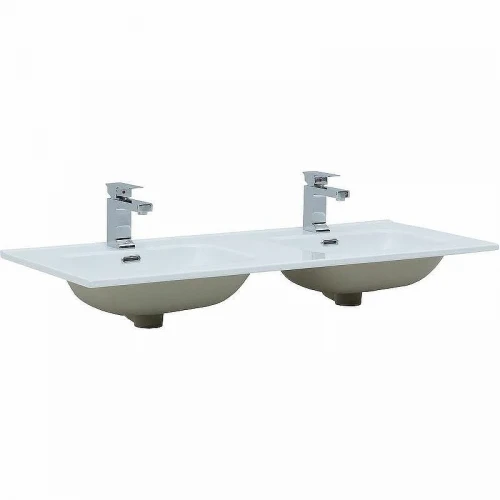 Раковина Aquanet Flat 120 812-120D 254367 двойная Белая