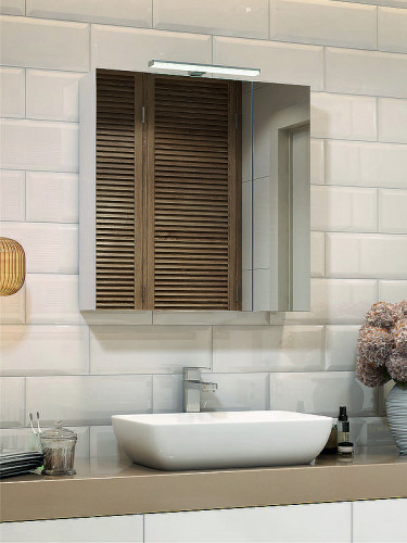 Зеркальный шкаф Vigo Plaza 70 zsh.PLA.70.El с подсветкой Белый