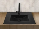 Раковина WeltWasser Deilbach 7506 60 MT- BL 10000005563 Черная матовая фаянс полувстраиваемая