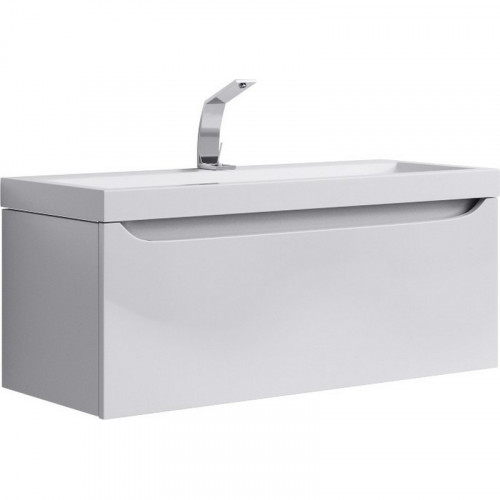 Тумба под раковину Aqwella 5 Stars Верона 100 Ver.01.10/W Белая МДФ / ЛДСП