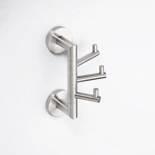 Тройной крючок Bemeta Neo 104206075 поворотный Нержавеющая сталь