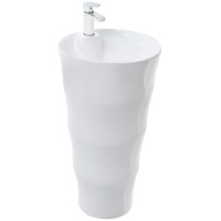 Раковина WeltWasser Leerbach 4242 GL-WT 42 10000005493 Белый глянец фаянс напольный