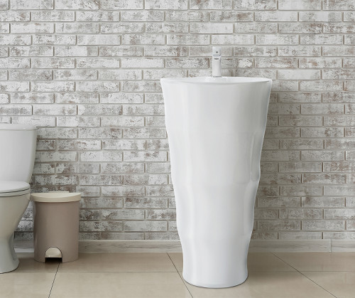 Раковина WeltWasser Leerbach 4242 GL-WT 42 10000005493 Белый глянец фаянс напольный