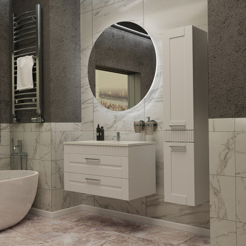 Тумба с раковиной SanVit Турин-2 60 kturin2060 подвесная Белая МДФ / ЛДСП