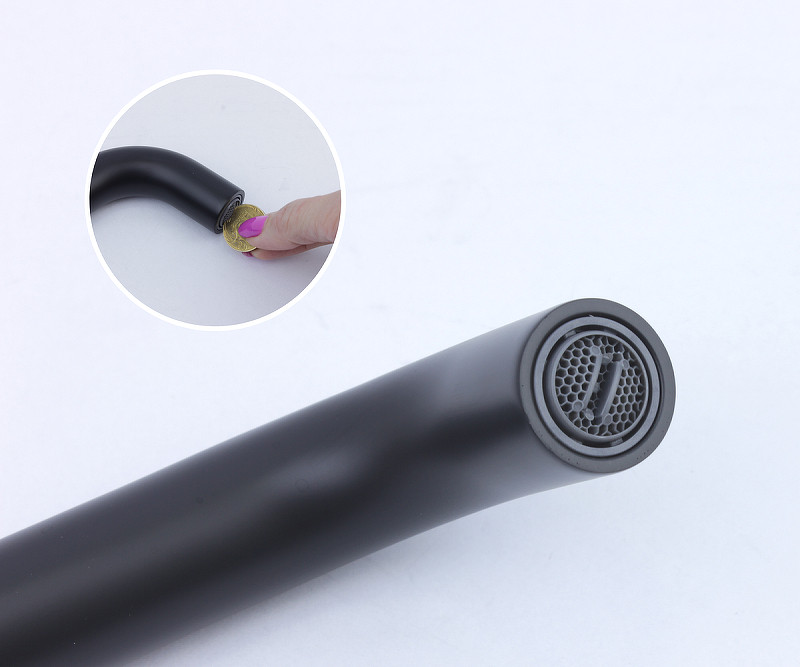 Смеситель для раковины Bronze de Luxe Scandi 14511B Черный матовый латунь встраиваемый