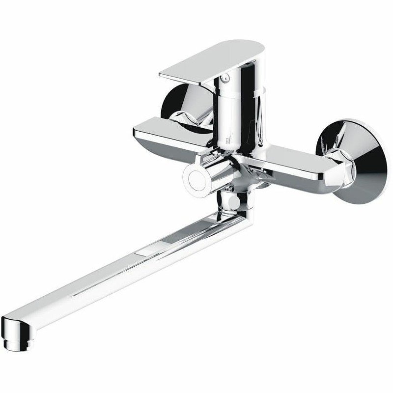 Смеситель для ванны Haiba HB22505 универсальный Хром на стену