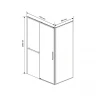 Душевой уголок Vincea Slim Soft 110x90 VSR-1SS9011CL профиль Хром стекло прозрачное