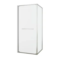Душевой уголок Black&White S1120-9090N 90x90 11209090N профиль брашированный никель стекло прозрачное