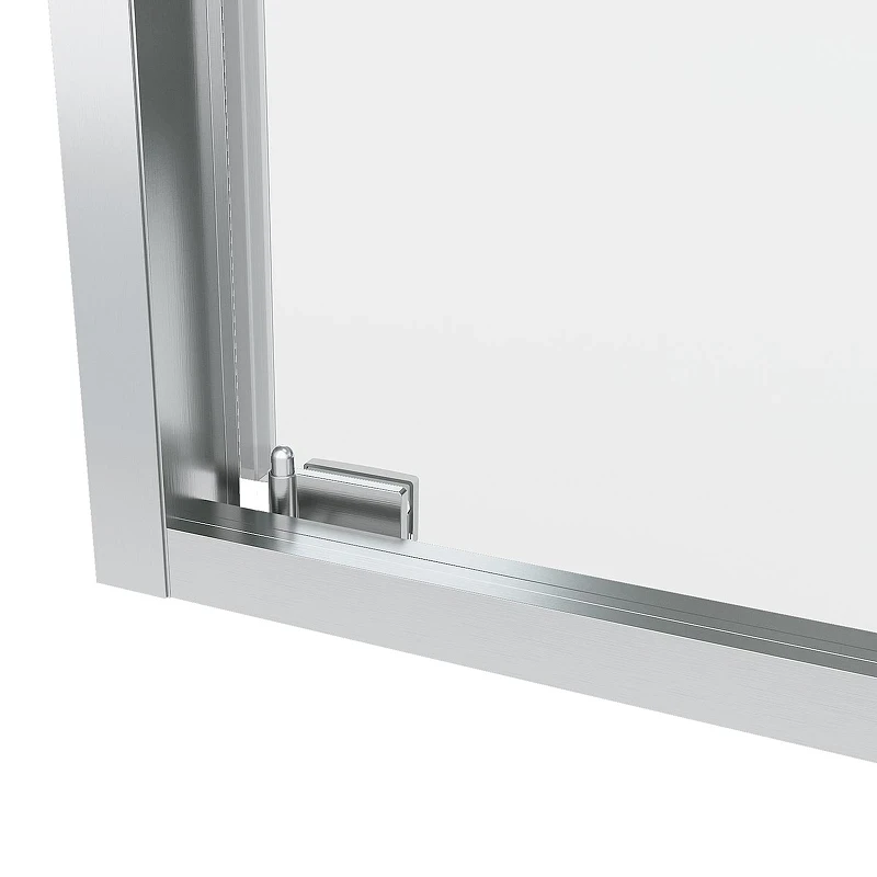 Душевой уголок Black&White S1120-9090N 90x90 11209090N профиль брашированный никель стекло прозрачное