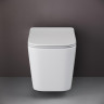 Унитаз с инсталляцией DIWO Ceramicanova Cubic CN1806 + DIWO 4501 с сиденьем Микролифт с клавишей смыва цвет Глянцевый белый