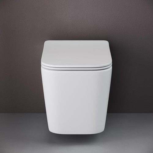 Унитаз с инсталляцией DIWO Ceramicanova Cubic CN1806 + DIWO 4501 с сиденьем Микролифт с клавишей смыва цвет Глянцевый белый