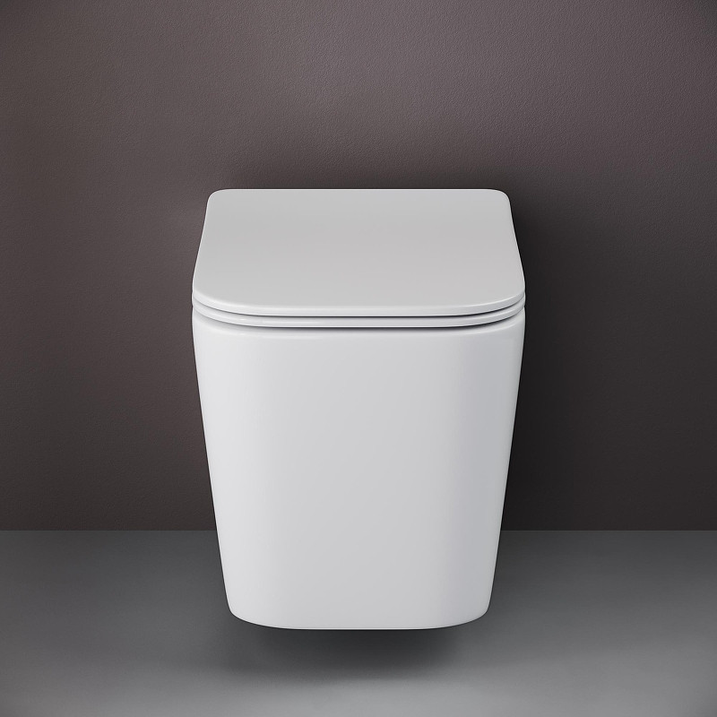 Унитаз с инсталляцией DIWO Ceramicanova Cubic CN1806 + DIWO 4501 с сиденьем Микролифт с клавишей смыва цвет Глянцевый белый