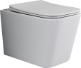 Унитаз с инсталляцией DIWO Ceramicanova Cubic CN1806 + DIWO 4501 с сиденьем Микролифт с клавишей смыва цвет Глянцевый белый