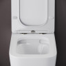 Унитаз с инсталляцией DIWO Ceramicanova Cubic CN1806 + DIWO 4501 с сиденьем Микролифт с клавишей смыва цвет Глянцевый белый