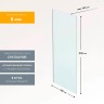 Душевая перегородка Reflection Walk in 100 RX200100CCR-17 профиль Хром стекло прозрачное