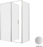 Душевой уголок Allen Brau Priority 140x80 3.31035.BA+3.31041.BA цвет профиля Серебро браш стекло прозрачное