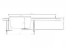 Кухонная мойка Aquaton Верона 86 1A710032VR230 Серая искусственный камень (литьевой мрамор) встраиваемый