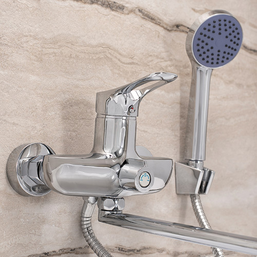 Смеситель для ванны Ростовская Мануфактура Сантехники SL120-006E универсальный Хром