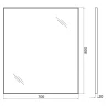 Зеркало BelBagno SPC-AL-700-800 Хром