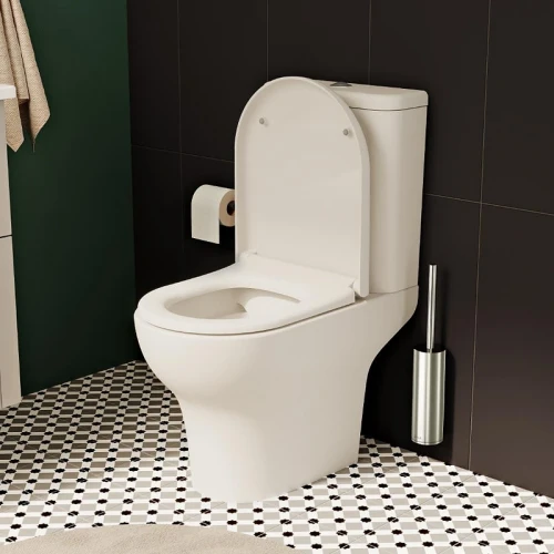 Унитаз компакт Vitra Zentrum 9824B003-7219 цвет Белый с бачком и сиденьем Микролифт
