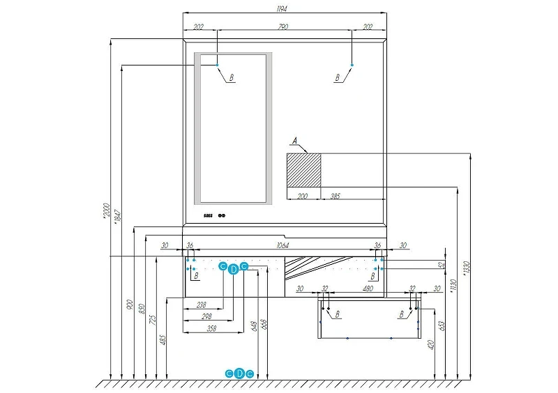 Тумба Aquaton Сакура 60 1A220403SKW80 подвесная Ольха наварра Белый глянец МДФ / ЛДСП