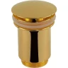 Донный клапан Remer 904CC114DO click-clack Золото глянцевое