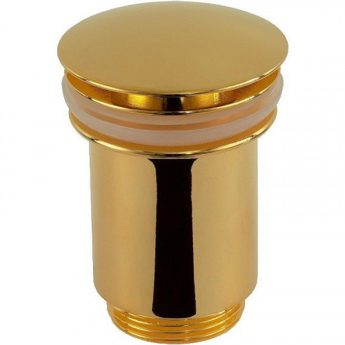 Донный клапан Remer 904CC114DO click-clack Золото глянцевое