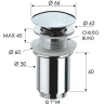 Донный клапан Remer 904CC114DO click-clack Золото глянцевое