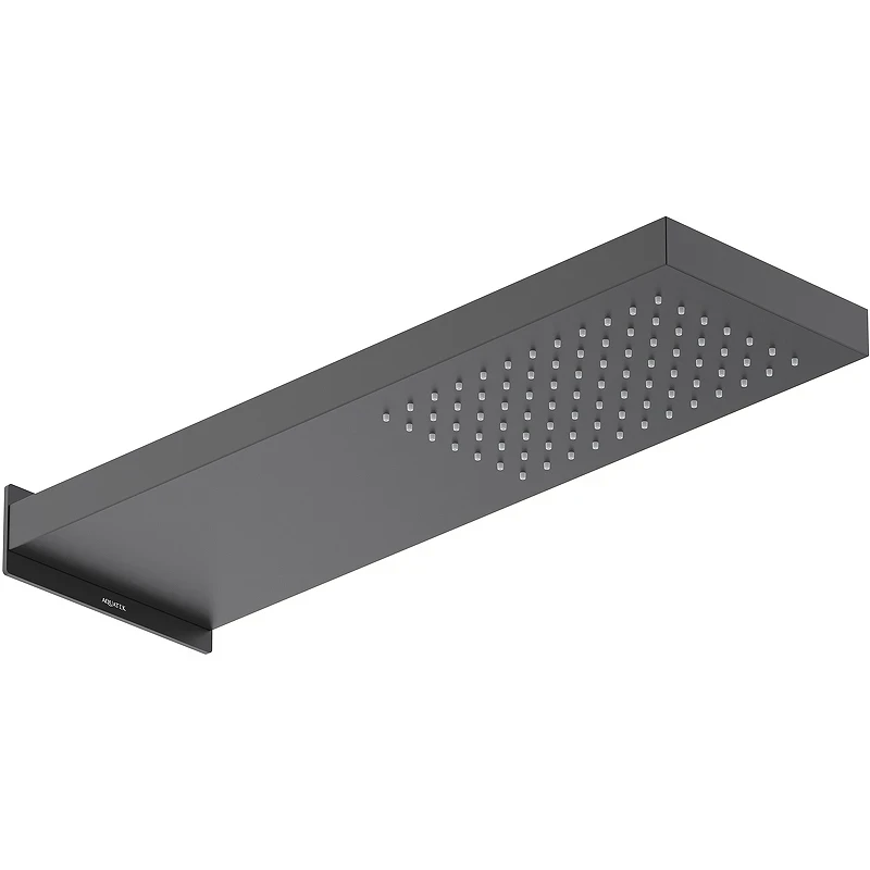 Верхний душ Aquatek AQ2084MB Черный матовый нержавеющая сталь на стену