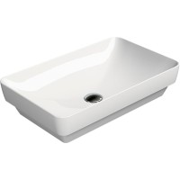 Раковина-чаша GSI Pura 60 883711 Белая фаянс накладная, полувстраиваемая