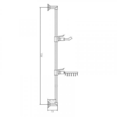 Душевая штанга D-Lin D63561 цвет Хром