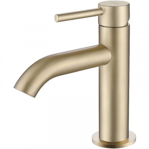 Смеситель для раковины Abber Wasser Kreis AF8110G Золото матовое