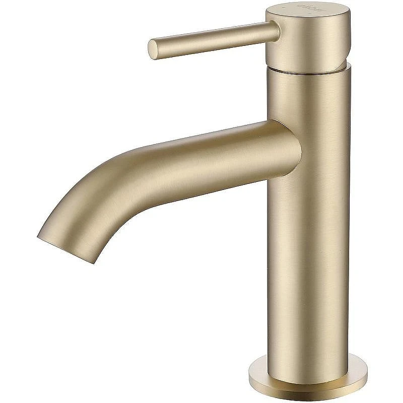 Смеситель для раковины Abber Wasser Kreis AF8110G Золото матовое