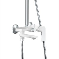 Душевая система Haiba HB24505-8 Белый Хром латунь на стену