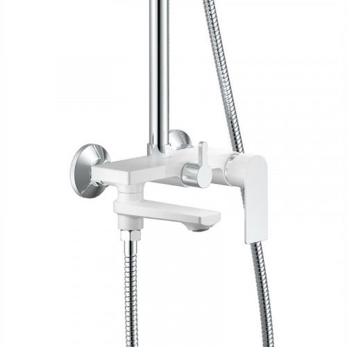 Душевая система Haiba HB24505-8 Белый Хром латунь на стену