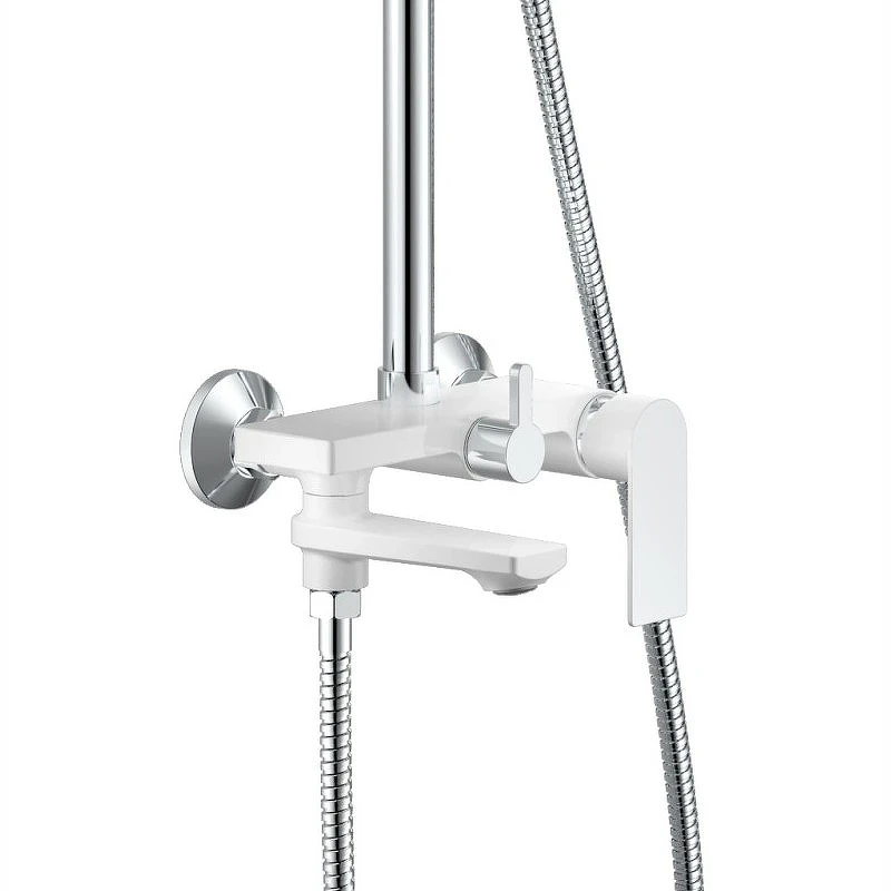 Душевая система Haiba HB24505-8 Белый Хром латунь на стену